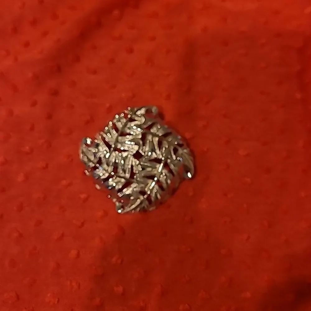 Silver Leaf Brooch  
